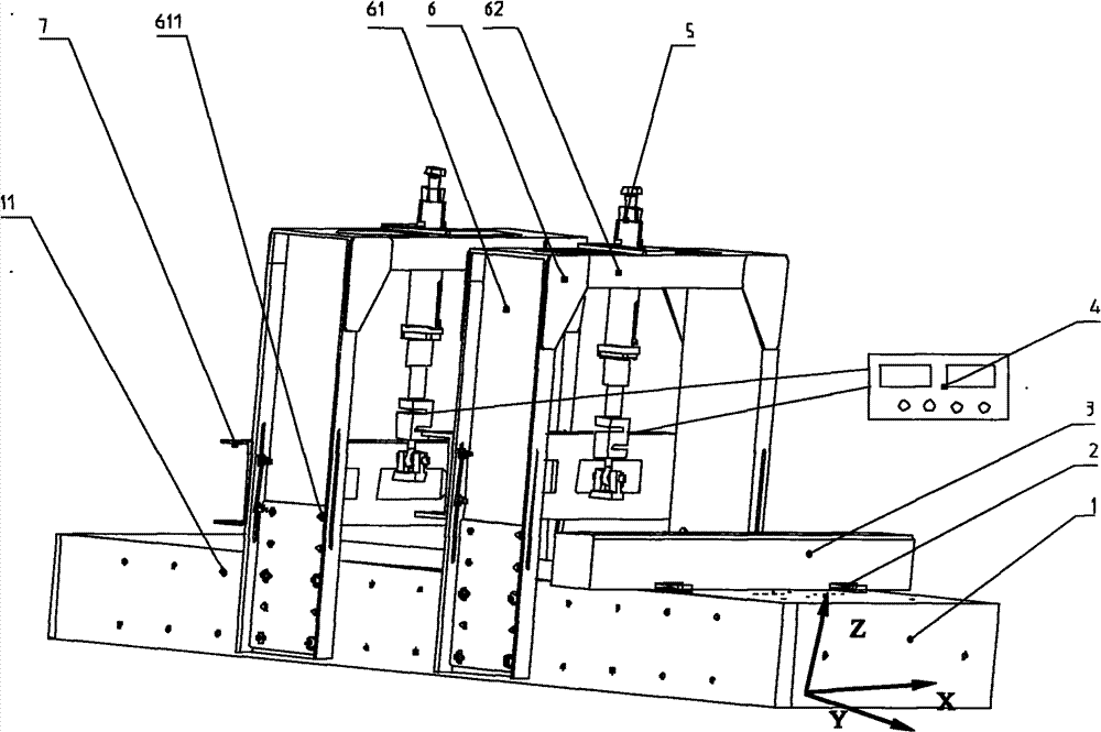 Stiffness testing device for gas bearing