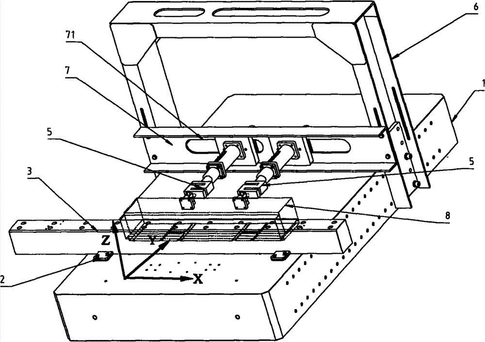 Stiffness testing device for gas bearing