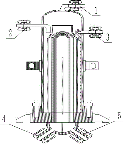 Testing loop of steam generator with axial preheater