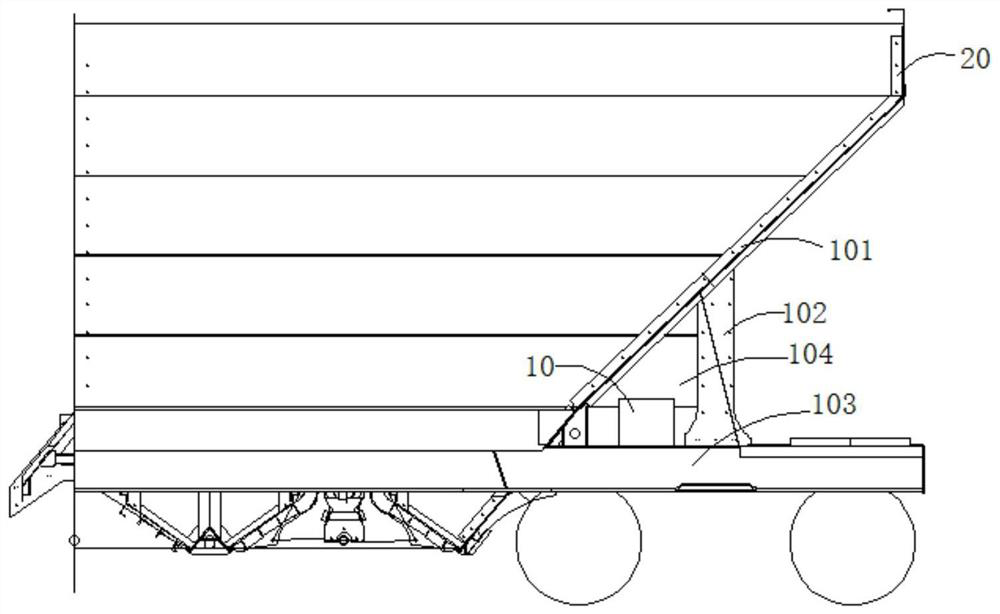 Brake cylinder monitoring device, system and 25t axle load aluminum alloy coal hopper car