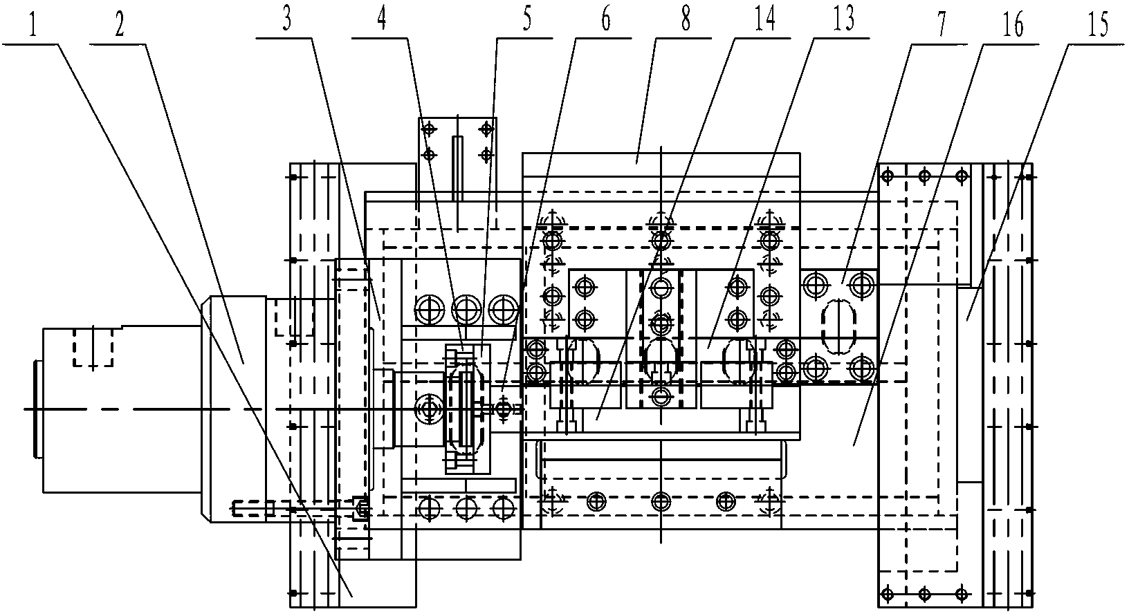 Shearing mechanism for lower chord steel bar of steel bar truss