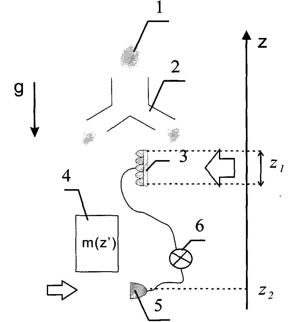 Lengthwise correlation imaging method based on cold atom matter wave