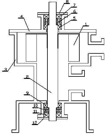 Driving device of cooling tower water turbine