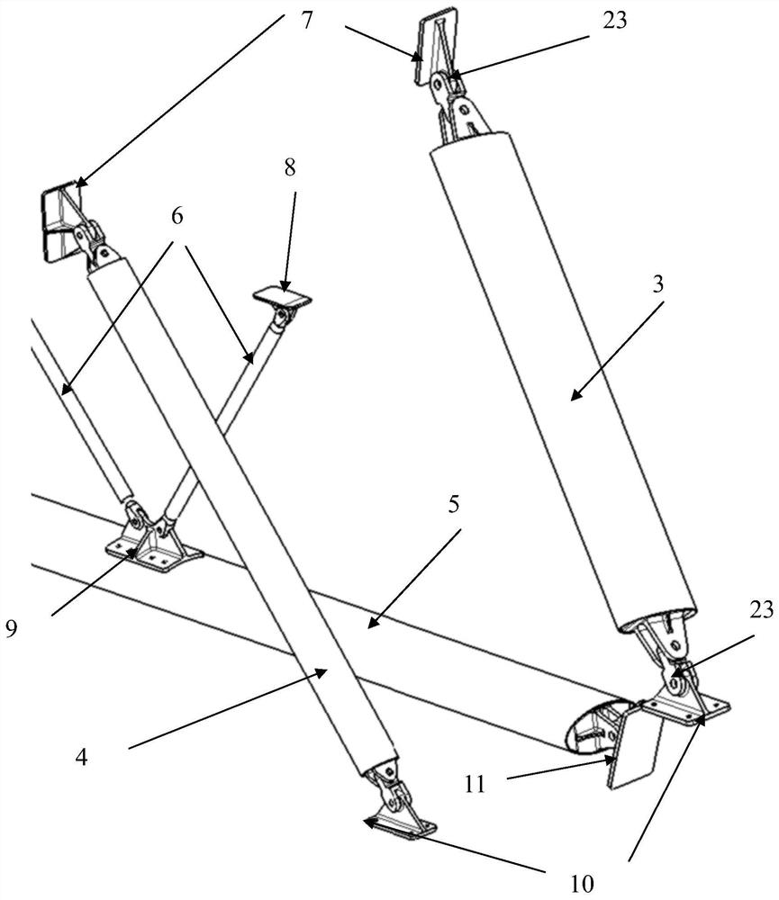 A seaplane strut structure
