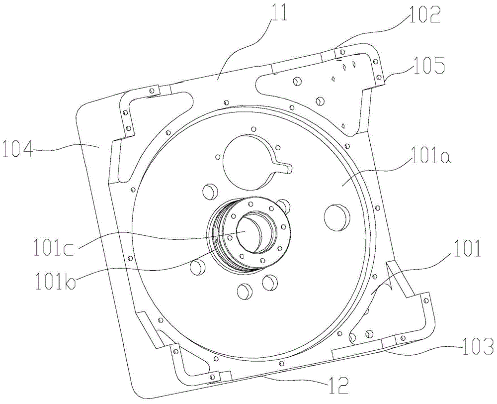 Chip mounter surface mounting angle adjusting method and system