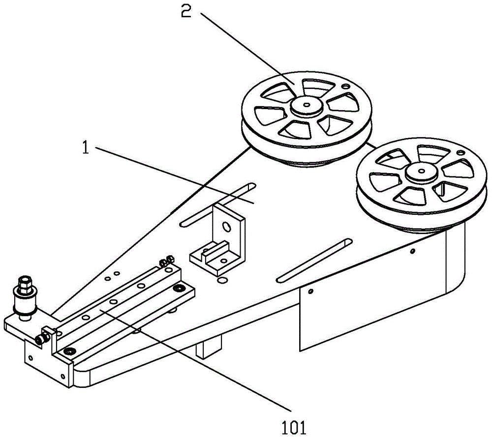 A double compensation device for abrasive belt polishing