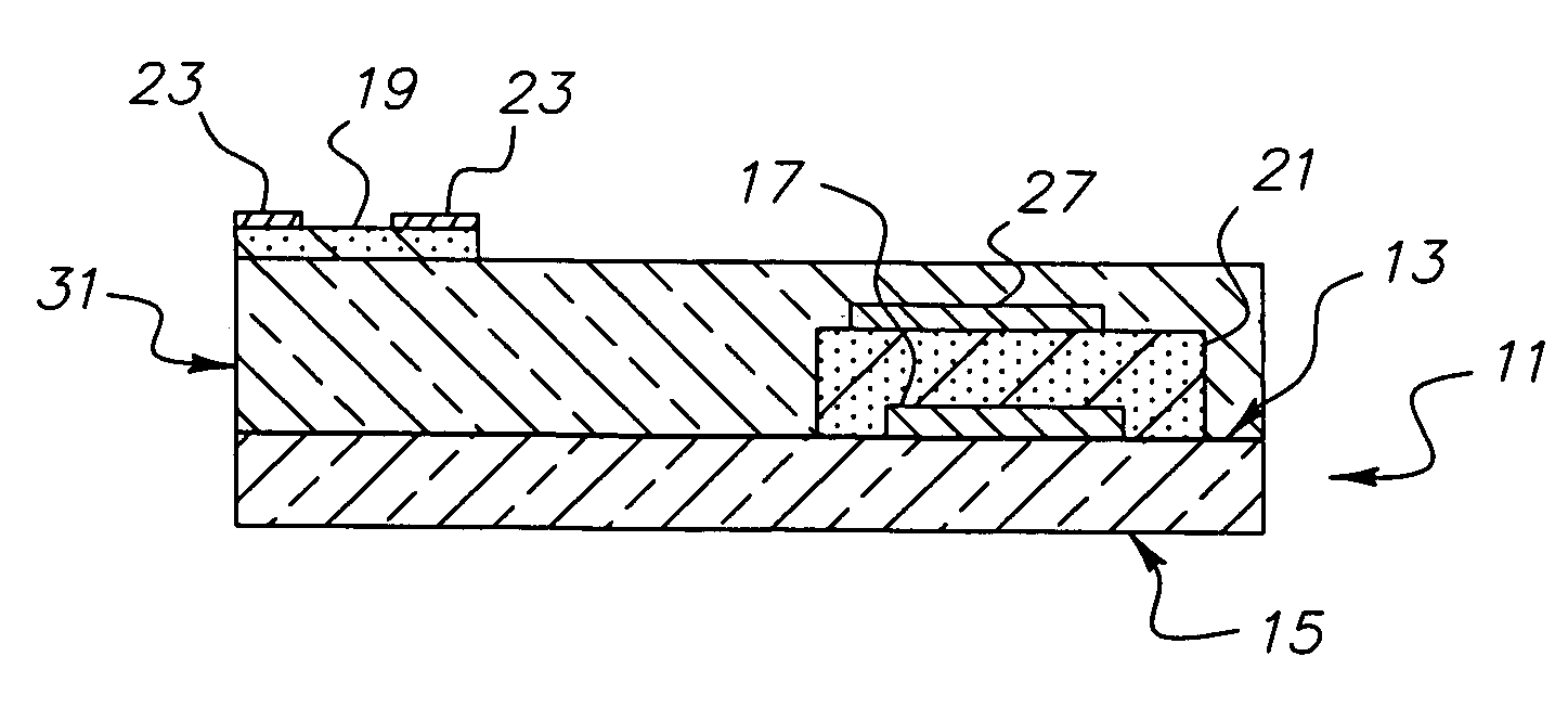 Capacitive substrate and method of making same