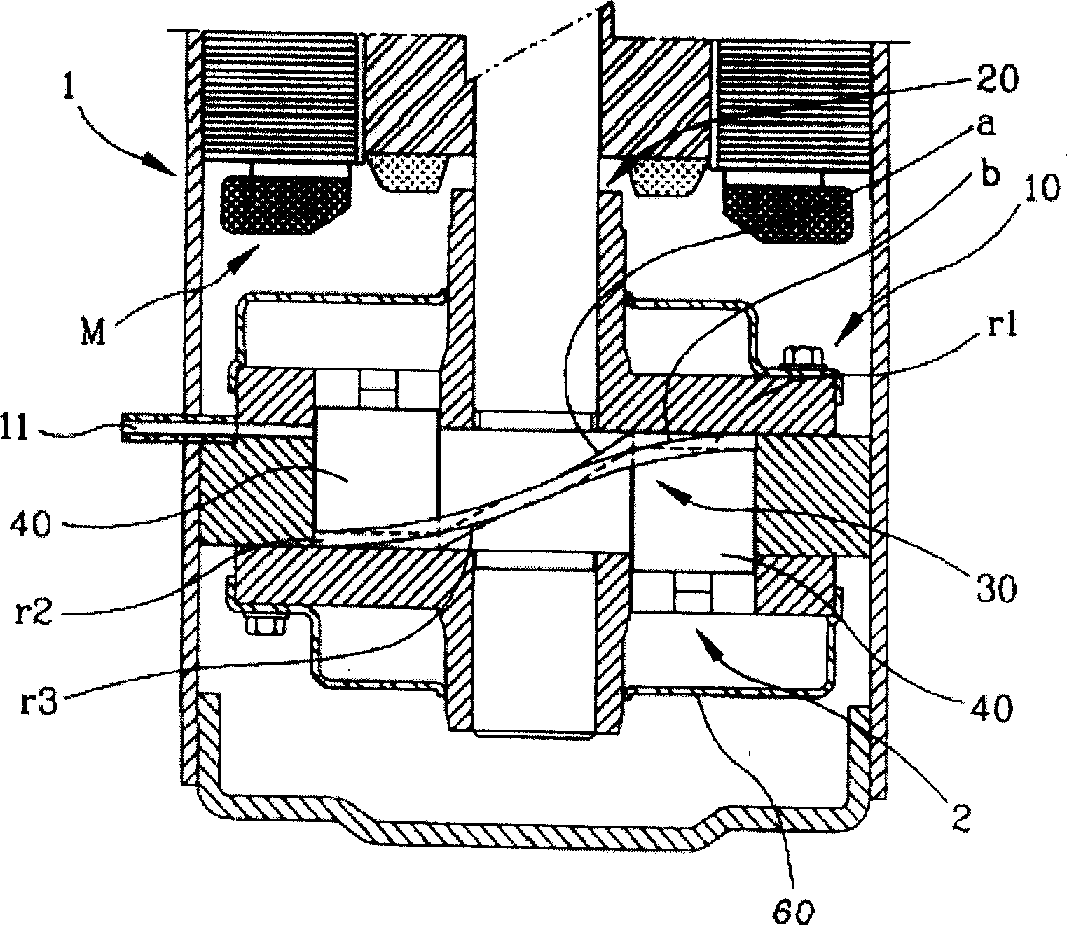 Compressor impeller structure