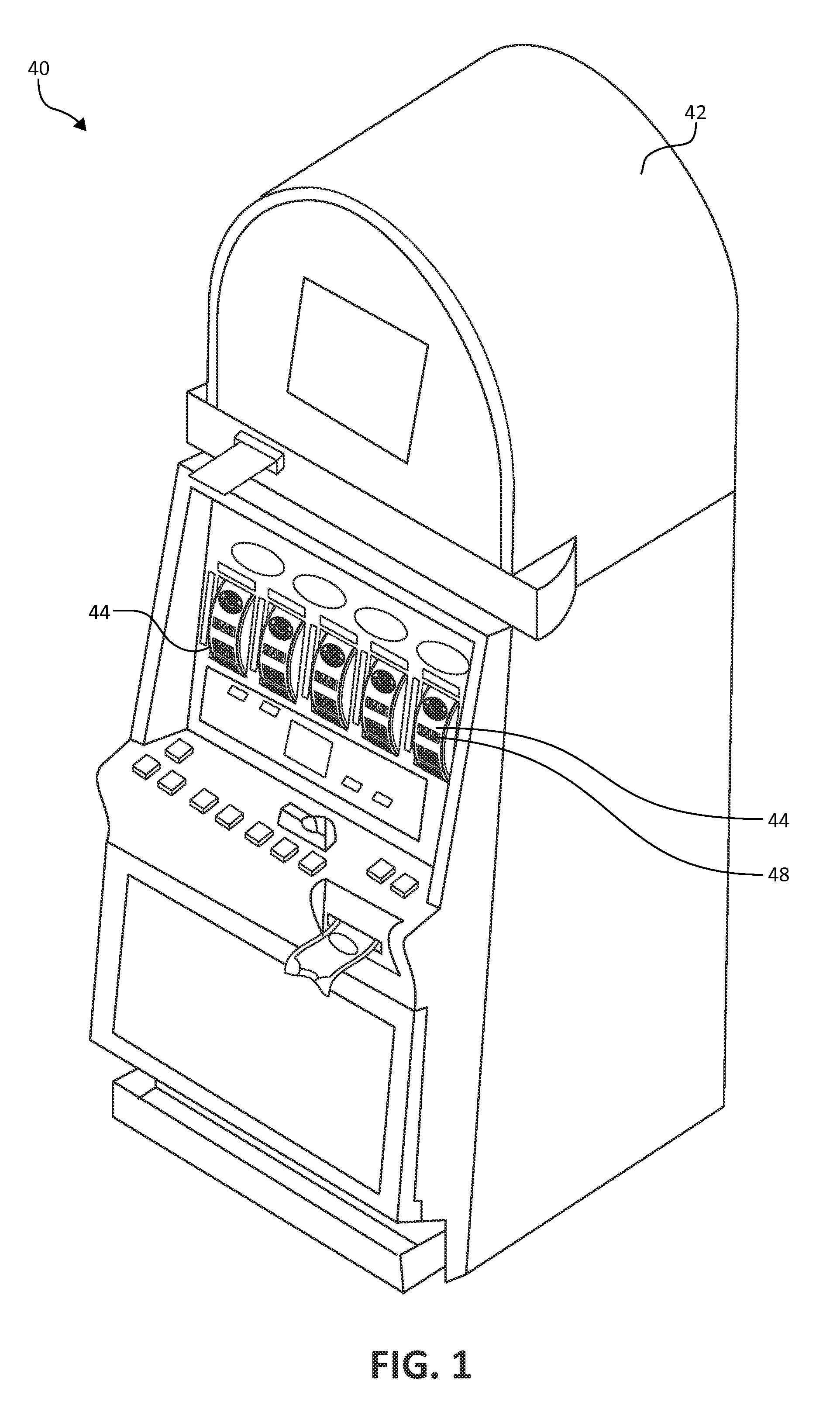 Lighting assembly for reel slot machine