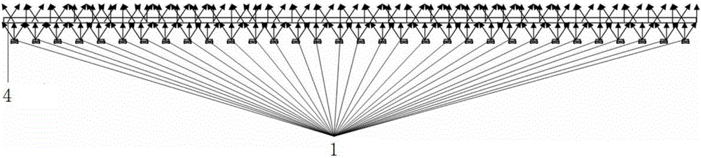 LED total-reflection lens and LED line source