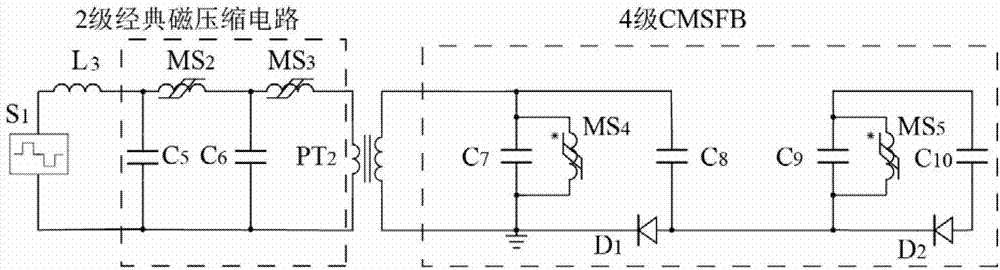 Pulse voltage-multiplying generation device with repetition frequency