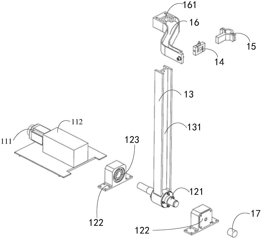 Steering mechanism test device and test system