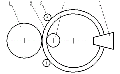 Technological method for improving performance of large-diameter carbon steel cast and rolled flange part