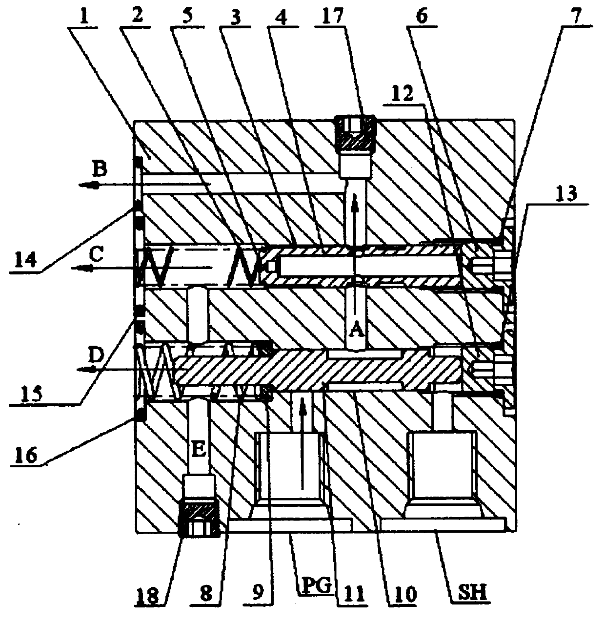 Travel motor delay brake valve and travel motor