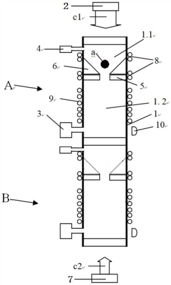 Single-beam atomic gravity gradient sensor based on complementary mirrors