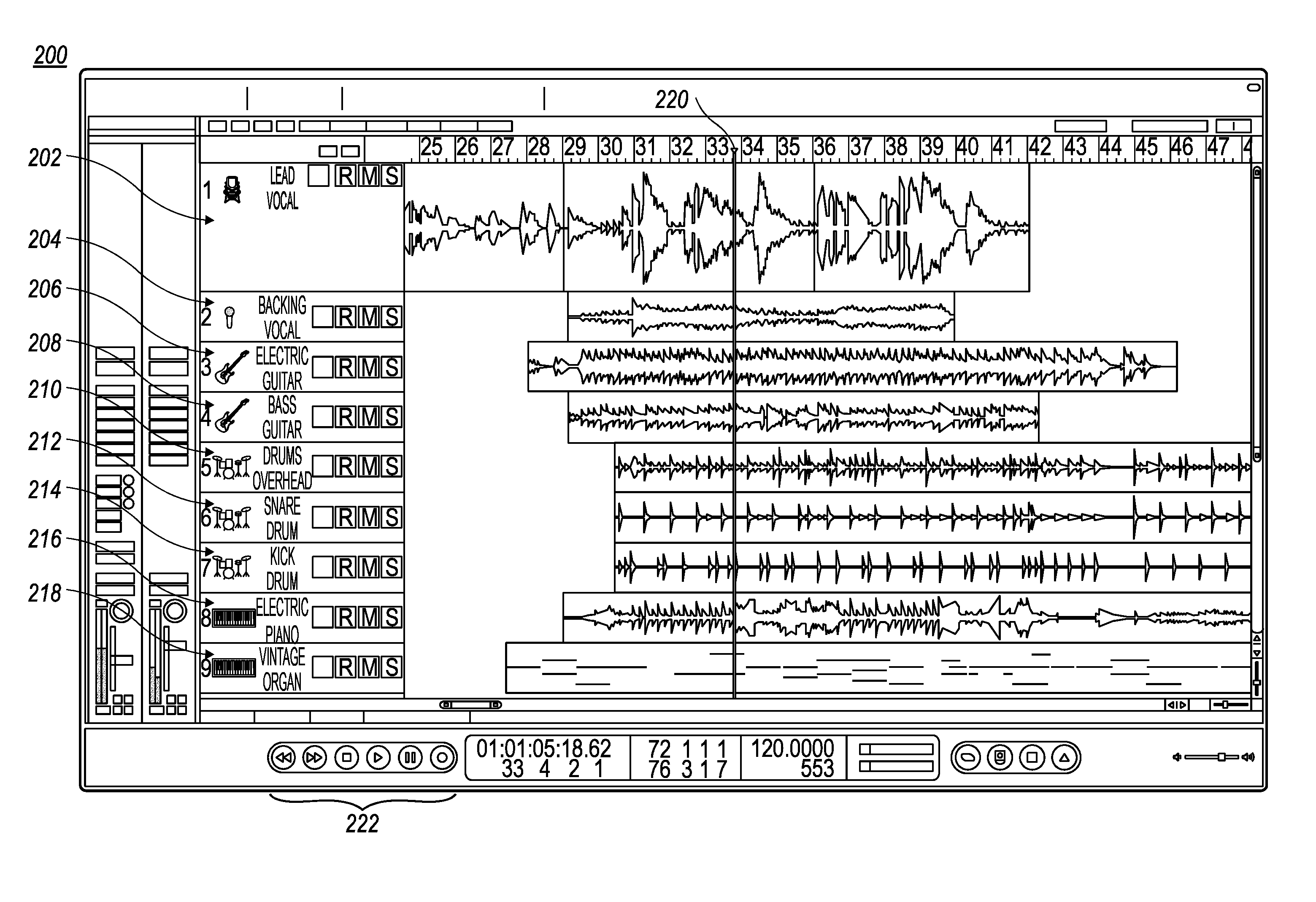 System and method to generate and manipulate string-instrument chord grids in a digital audio workstation