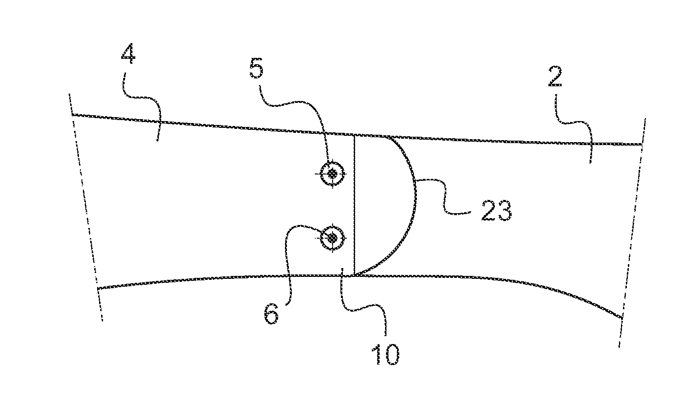 Aerodynamic blade attachment for a bearingless rotor of a helicopter