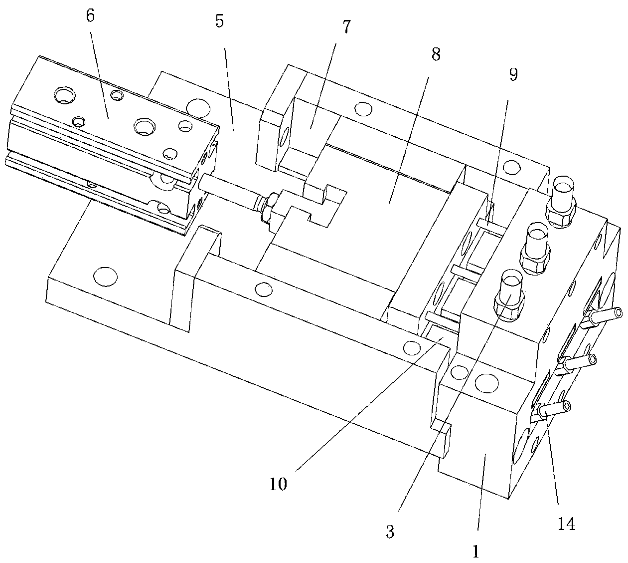 Part distribution device of automatic assembling device