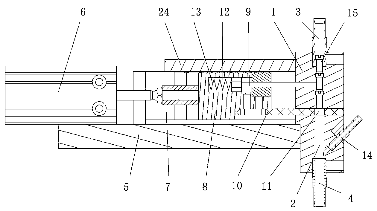 Part distribution device of automatic assembling device