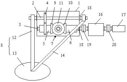 Wave power mechanism and ocean wave power generation equipment with same