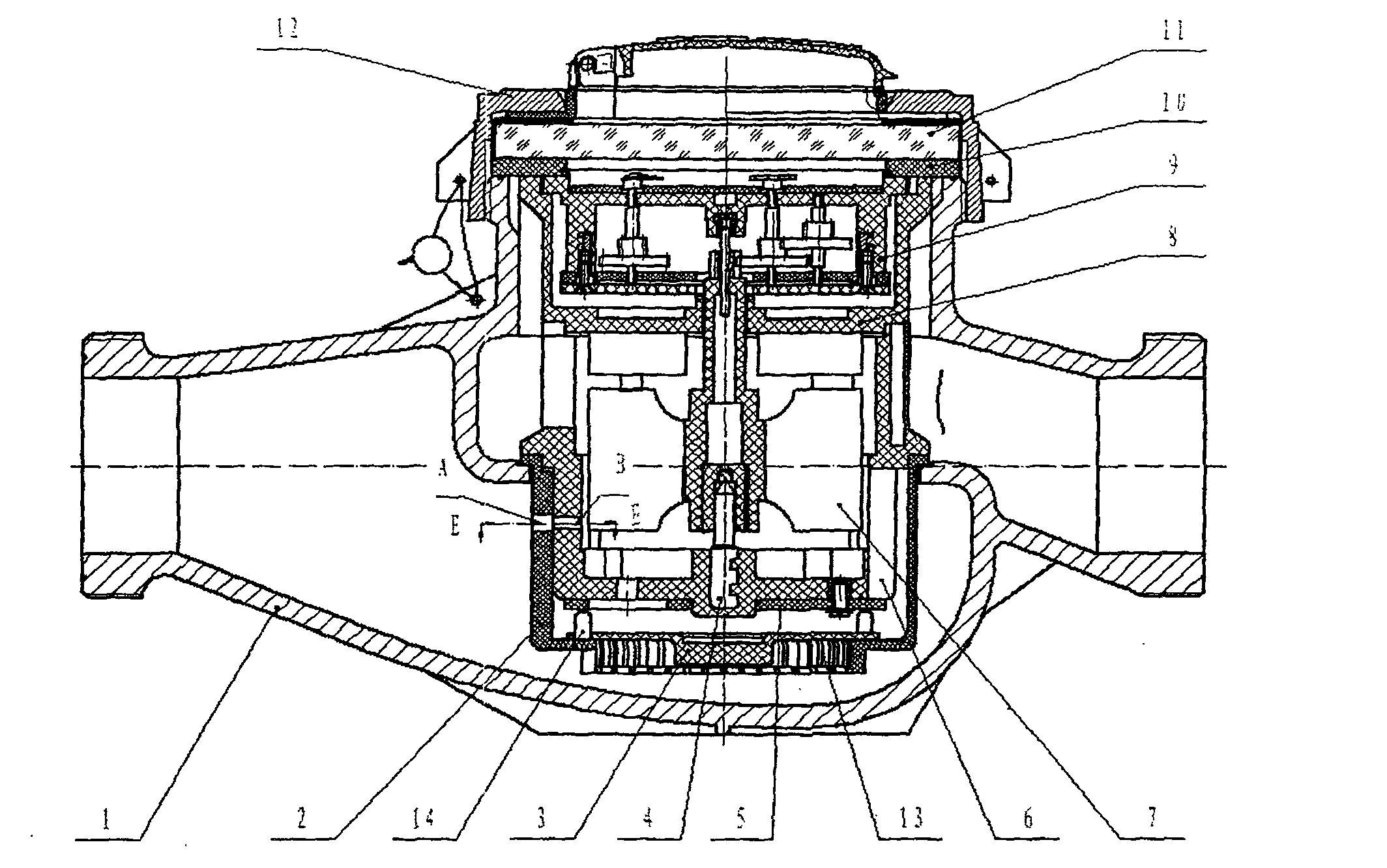 Rotor highly sensitive water gauge