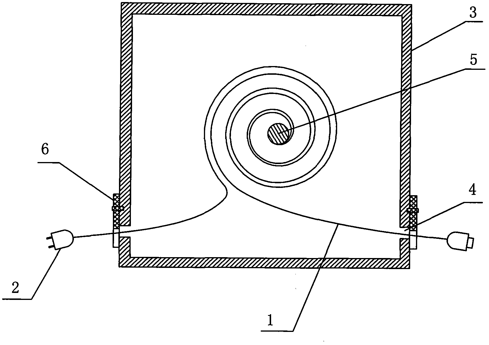 Electrical appliance wire with wire arrangement box