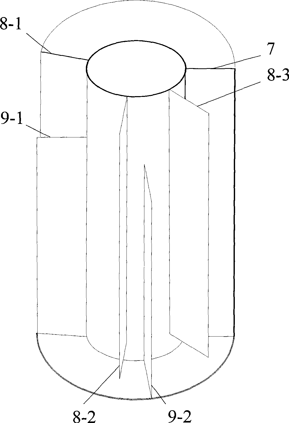 Non-even aerating integrated sewage water advanced treatment apparatus