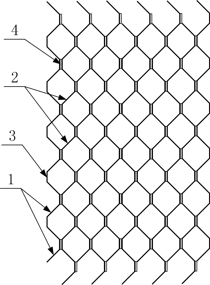 Preparation technology for honeycomb supporting structure