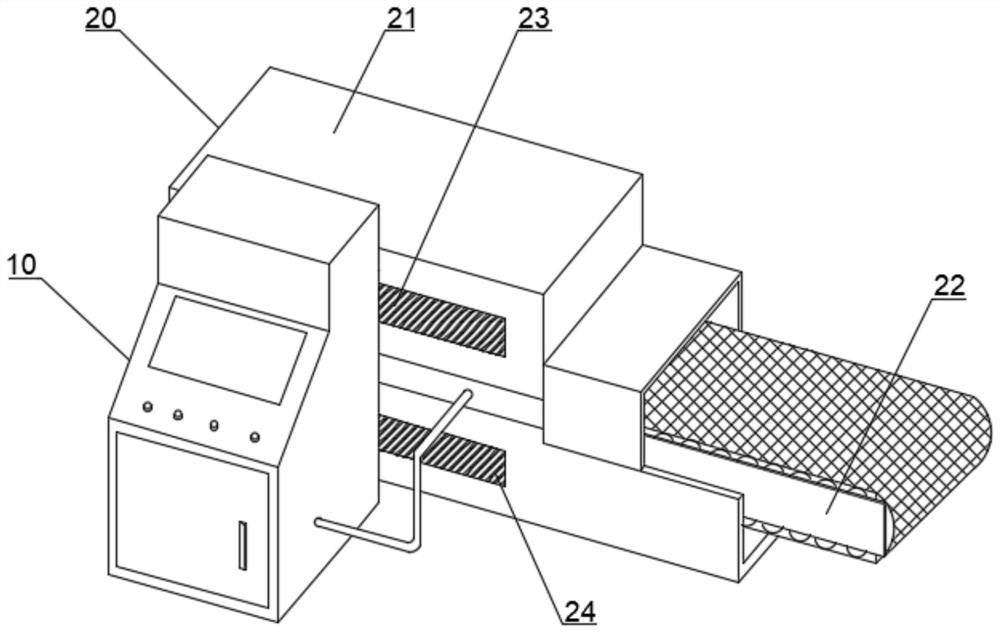 Production method and equipment of high-sugar and high-fat edible powder applying radio frequency sterilization