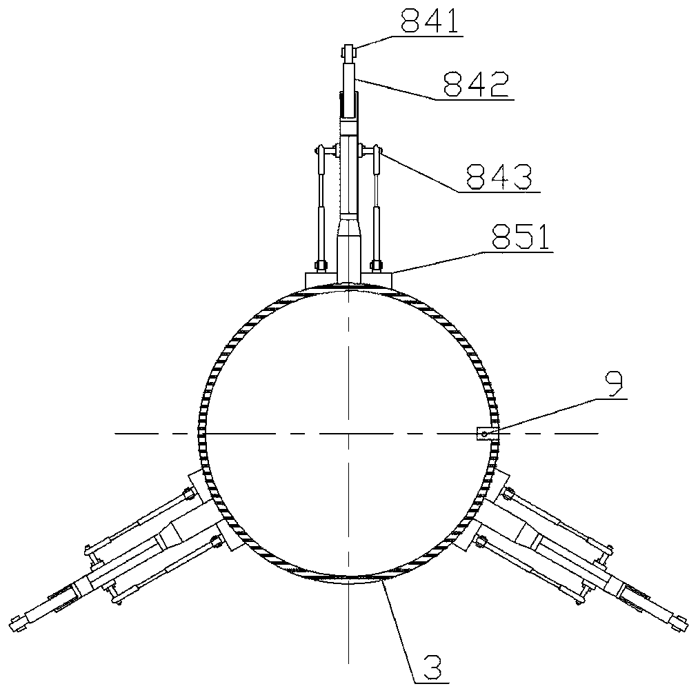 Disinfection device for pressure pipeline ventilation well