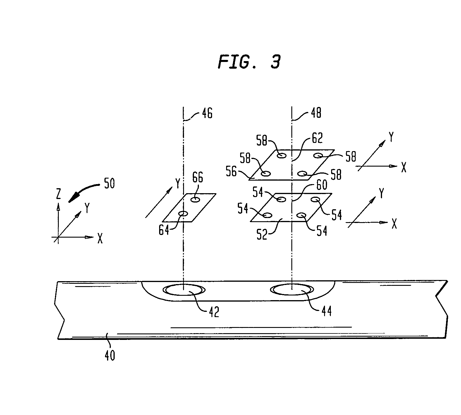 Locking nail and stereotaxic apparatus therefor