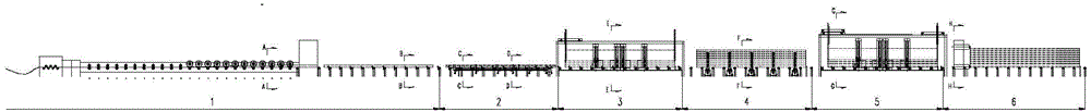 Automatic production process and device of steel pipe bundle combined structural component