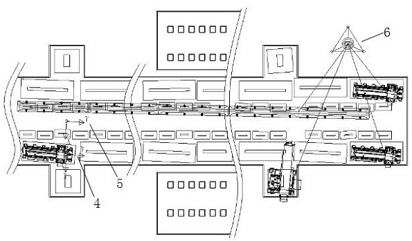 Base coordinate system creation method for numerical control equipment group collaborative production line installation