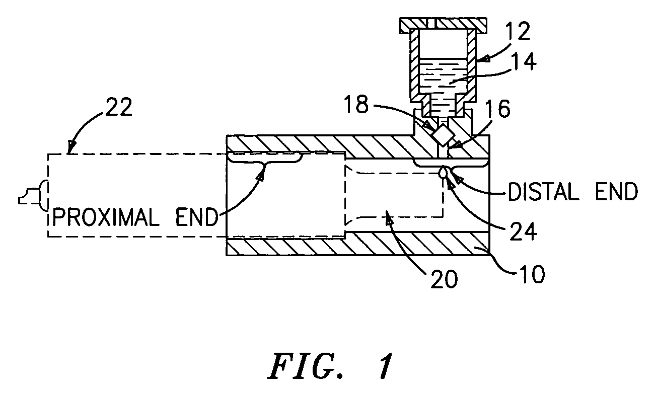 Nozzle for ultrasound wound treatment