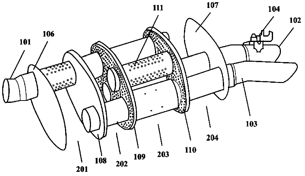 Dual-mode silencer for internal combustion engine exhausting system