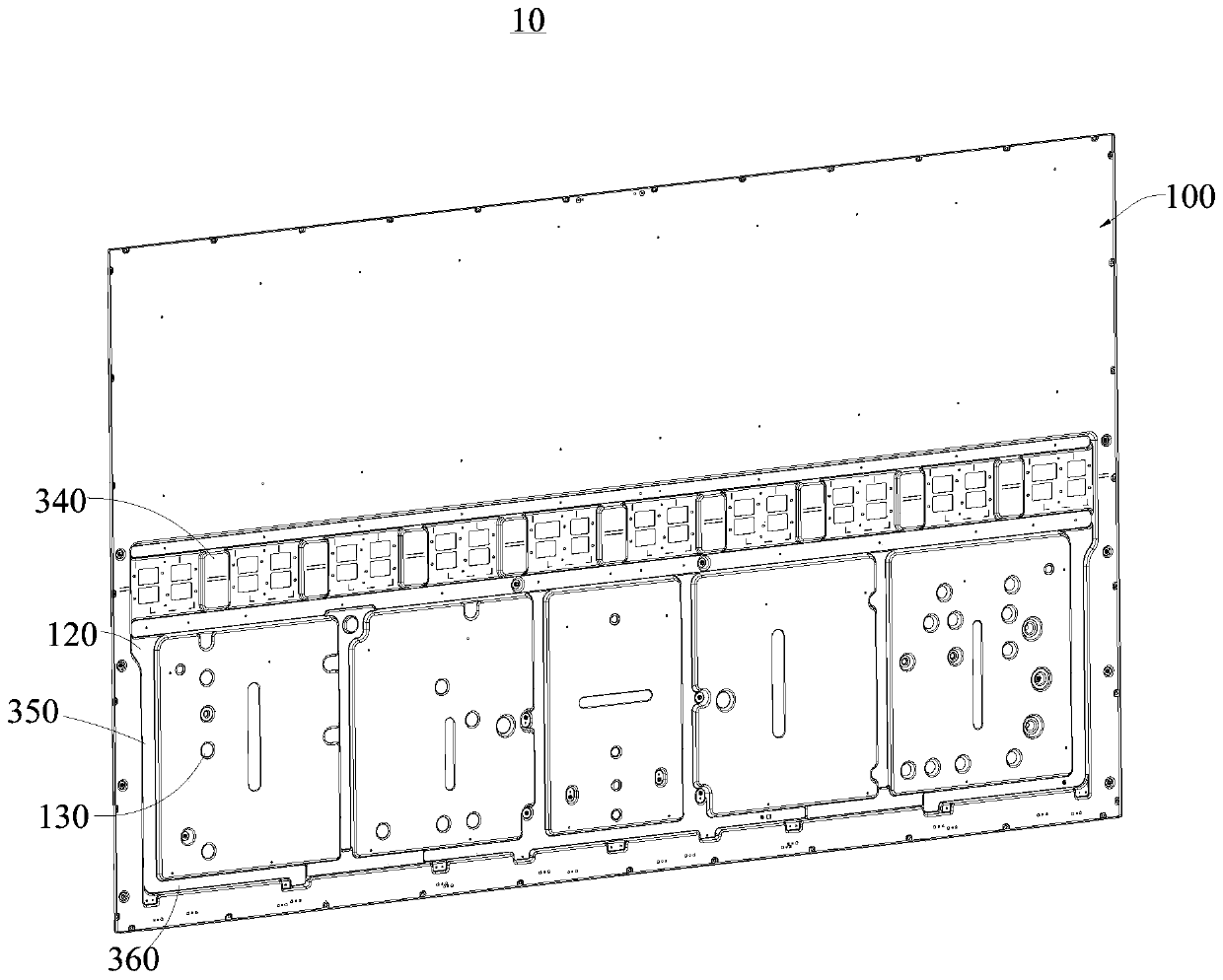 Anti-falling rivet structure of backplane