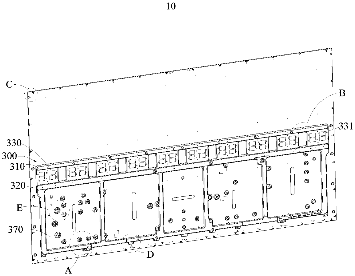 Anti-falling rivet structure of backplane