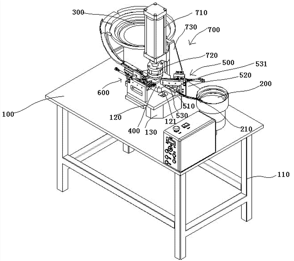 Method and device for automatically riveting static reed and contact of contactor