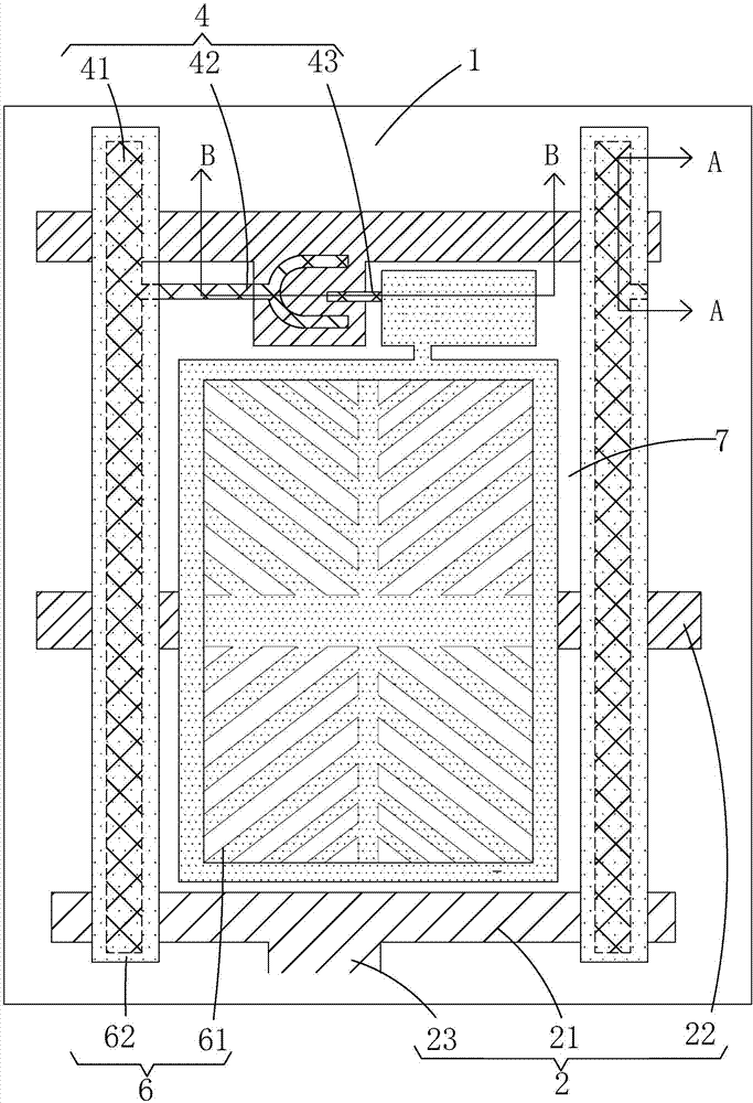 Array substrate and curved-surface liquid crystal display