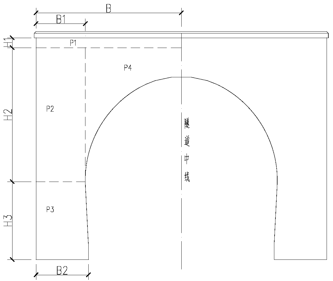 Integral anti-slip design method for wing-wall tunnel doors