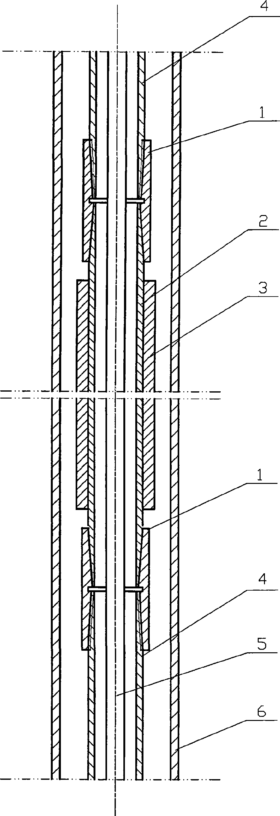 Sacrificial anode and protective cathode-oil pipe anti-corrosive apparatus