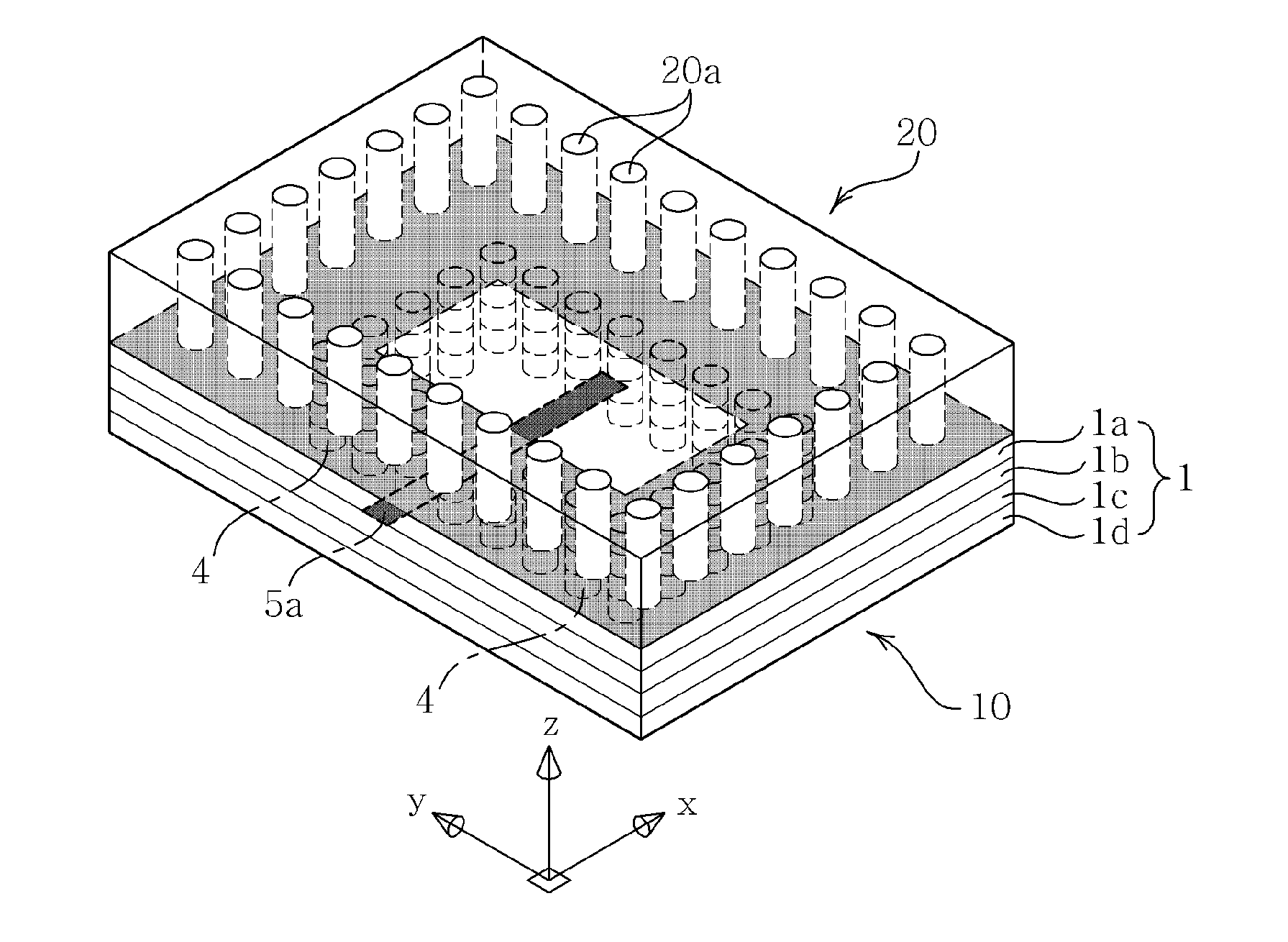 Dielectric resonant antenna using a matching substrate