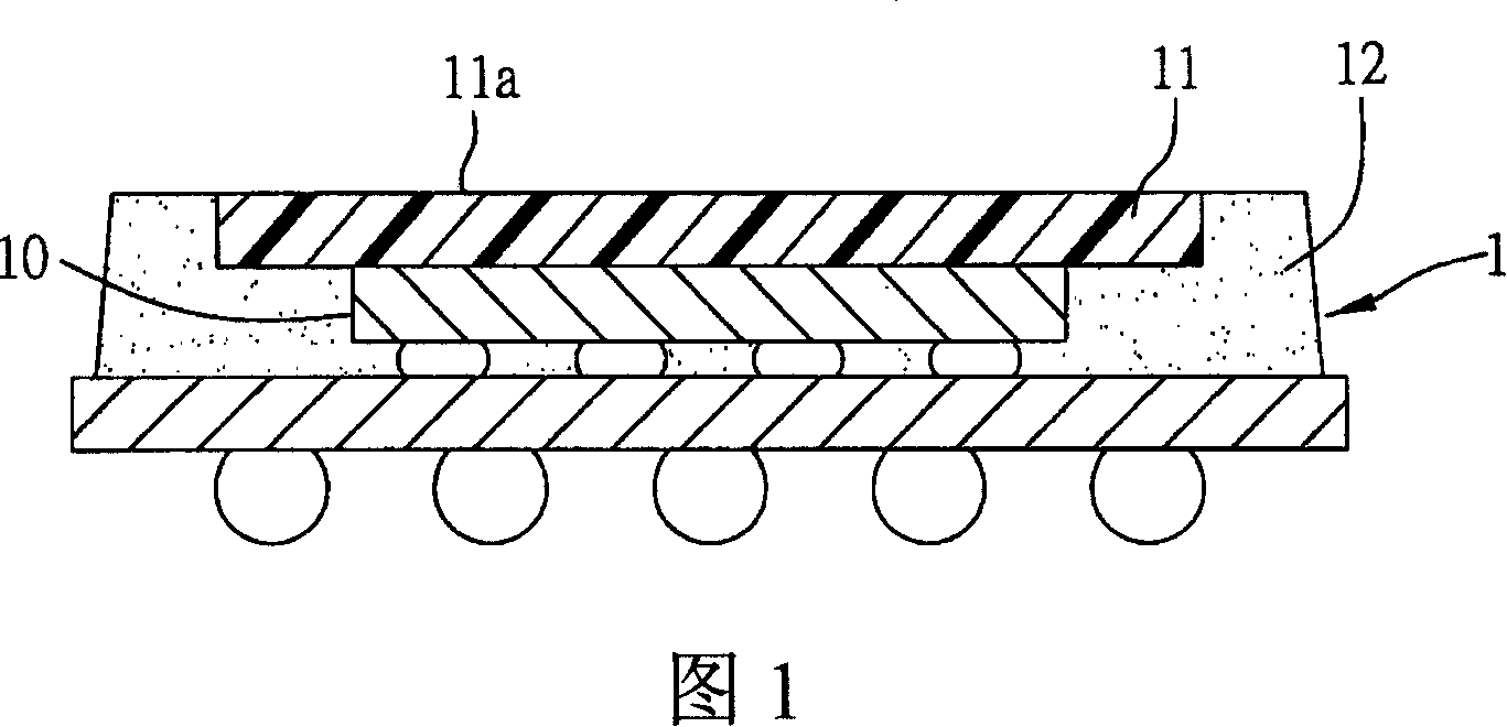 Radiating packaging structure and manufacturing method thereof