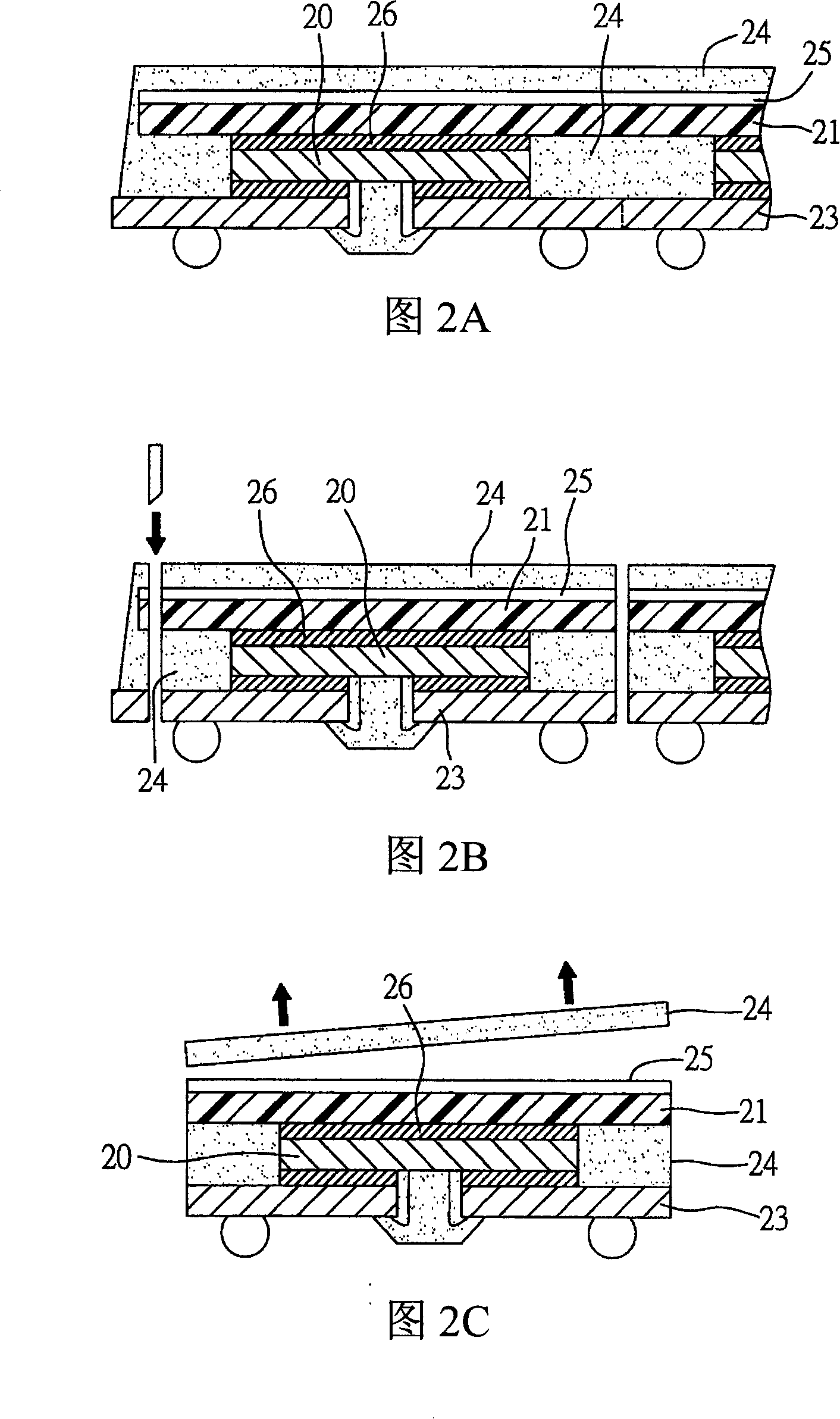 Radiating packaging structure and manufacturing method thereof
