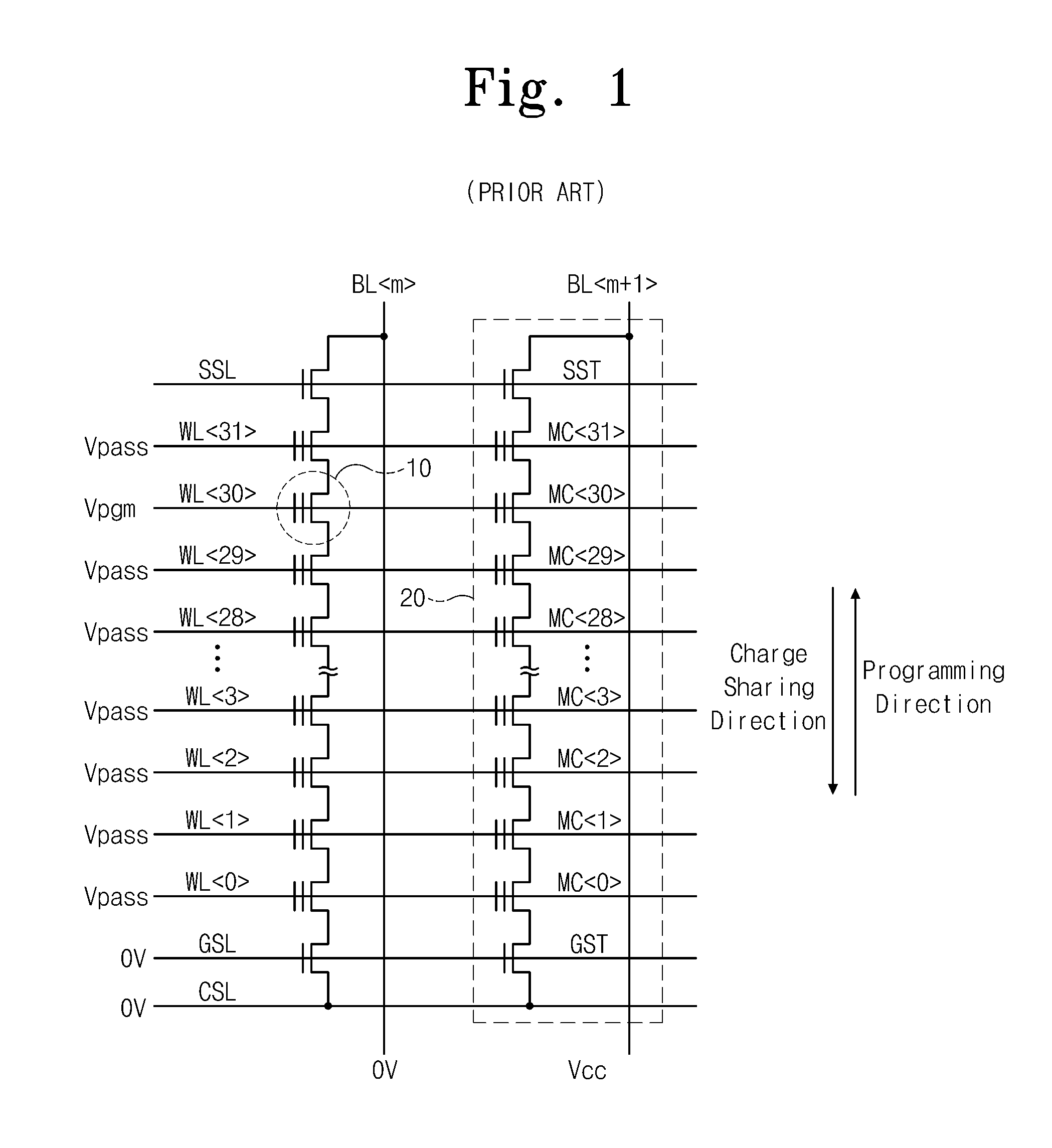 Flash memory device including a dummy cell