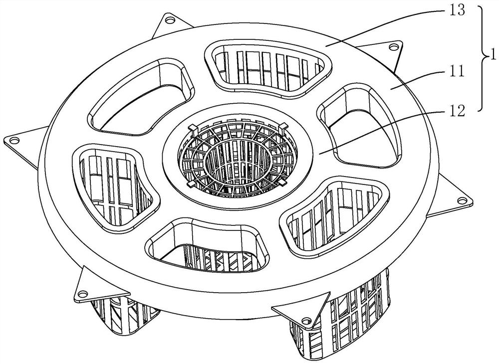 Diversified vegetation distribution method based on ecological floating bed base structure