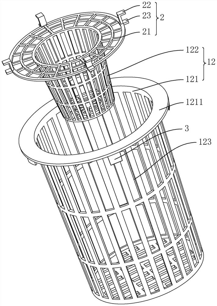 Diversified vegetation distribution method based on ecological floating bed base structure