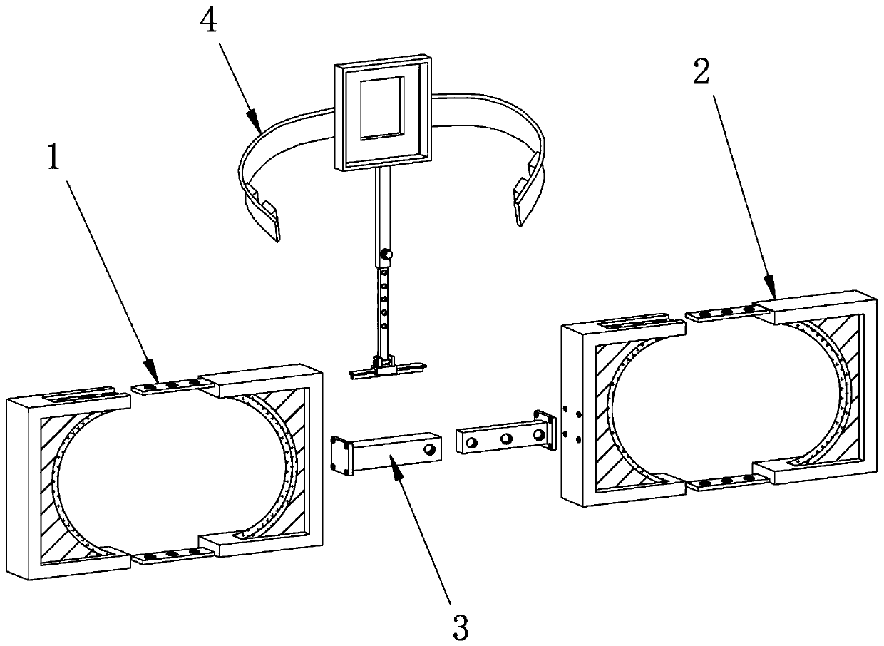 Postoperative supporting frame for urinary surgical department
