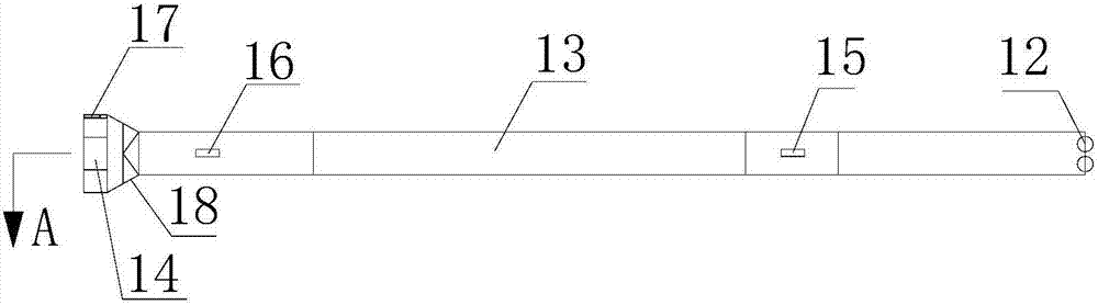 A device for dredging under the wharf and its construction method