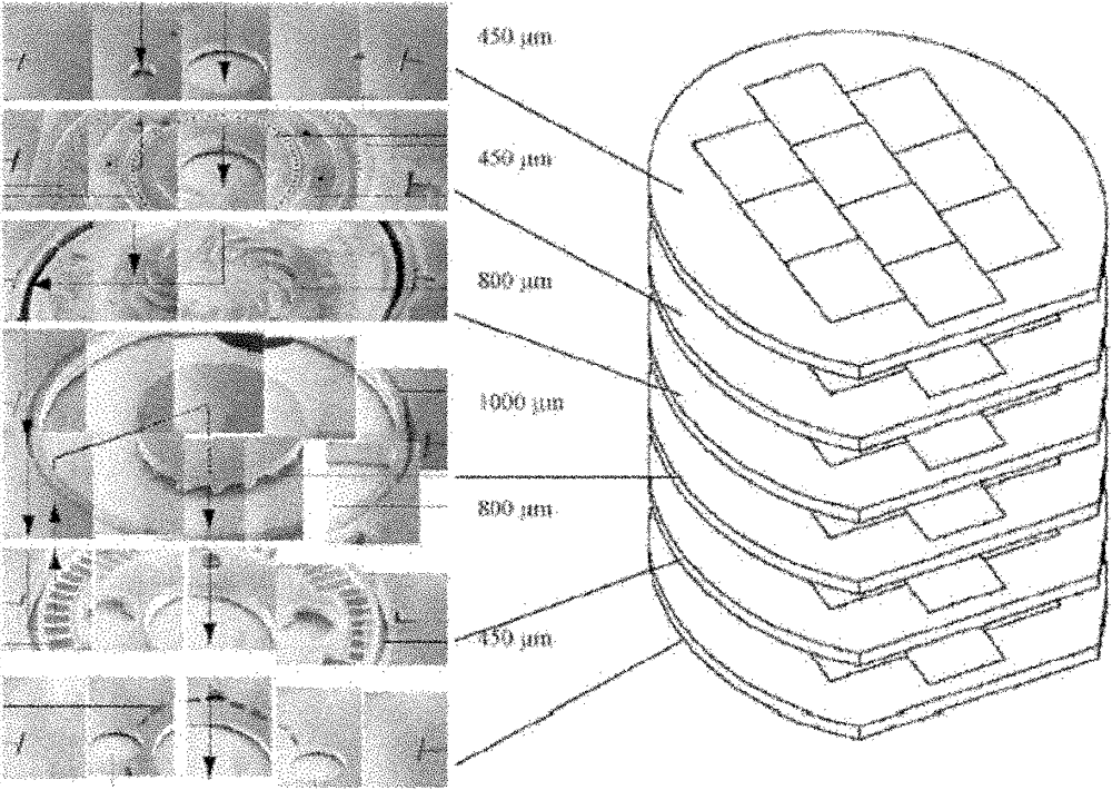 Masking method for deep-etching multi-layer silicon structure by dry method